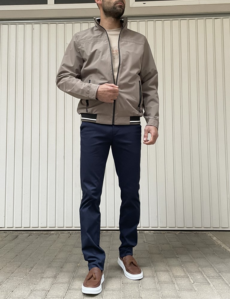 Ανδρικό μπεζ Jacket WS10160B φωτογραφία